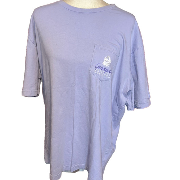 Champion Tops - Champion Georgia Bulldogs Lavender  Purple T-Shirt Women’s 2X